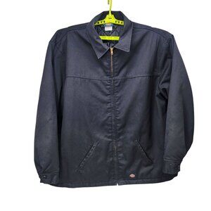 Dickies Mens Black Canvas Quilted Lined Jacket‎ 4X-Large Barn Coat
